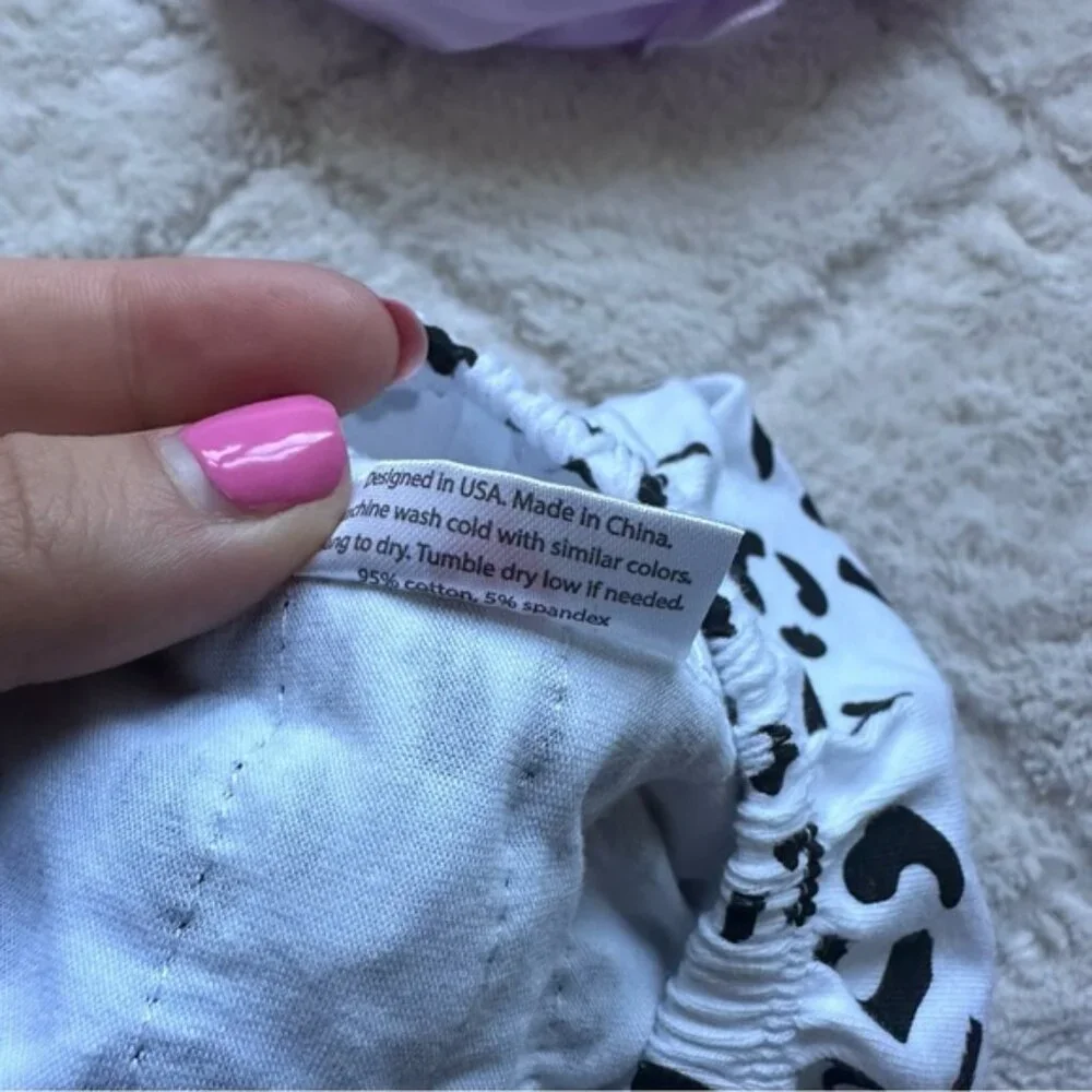Ruffle Buns | Two pack Lilac Roses and Snow Leopard Diaper Covers | One Size